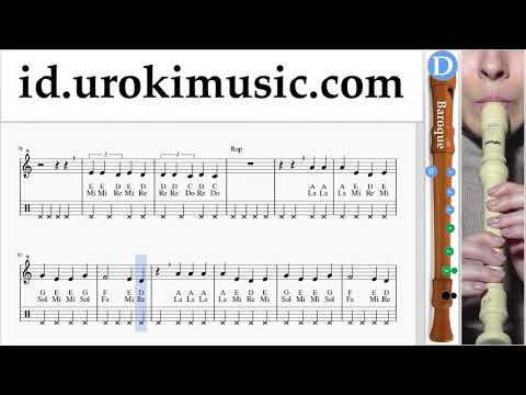Cara Bermain Suling Recorder (B.) Marshmello & Anne-Marie - FRIENDS Tutorial Tab um-i592