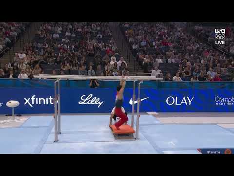 Asher Hong on parallel bars | U.S. Olympic Gymnastics Trials
