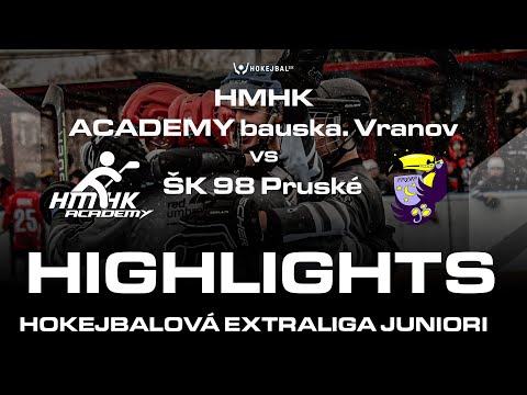 Highlights: HMHK ACADEMY bauska. VRANOV U20 - ŠK 98 PRUSKÉ U20