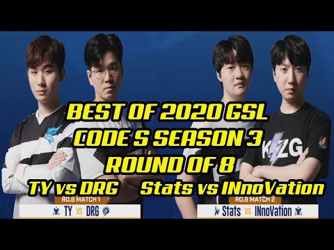 Highlights of 2020 GSL S3 Ro 8 Match1 TY vs DRG - Match2 Stats vs INnoVation
