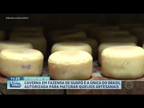 Caverna em fazenda de Guapó é a única do Brasil autorizada para maturar queijos artesanais
