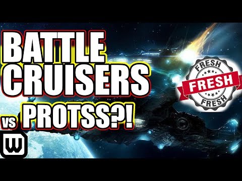 Starcraft 2 Big Brain Builds - BATTLECRUISERS vs PROTOSS! (Not a meme)
