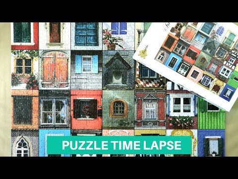 Windows Collage 1000 Piece Puzzle Time Lapse (Oddly Satisfying)