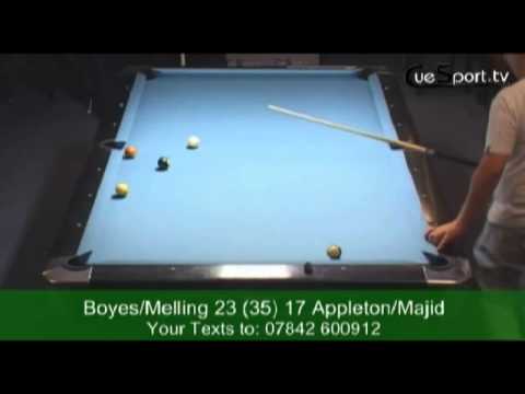 Darren Appleton Imran Majid v Karl Boyes Chris Melling   10 Ball   10 of 15