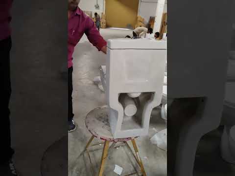 115 || One Piece Water Closet || Floor Mounted || Ceramic Western Toilet with Soft Close Seat Cover