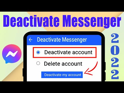 How to Deactivate Messenger Account 2022 || Deactivate Facebook messenger 2022
