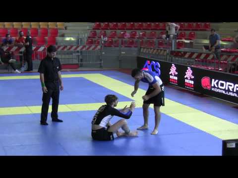 Leon Kallis 1st fight European No-Gi Championship 2013