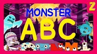 Summer ABC Monsters! Halloween Song remix! l alpha