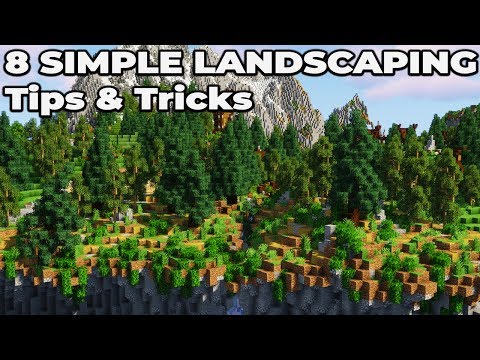 8 SIMPLE Minecraft 1.14 Landscaping Tips and Tricks
