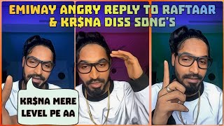 EMIWAY Final Reply to RAFTAAR &amp; KRSNA || Say My Name DISS Reply? || Emiway Bantai Instagram Live ||