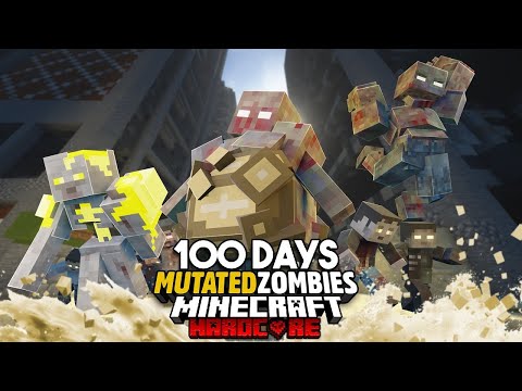 100 Days in a Mutated Zombies Apocalypse in Minecraft Hardcore... Here's What Happened.