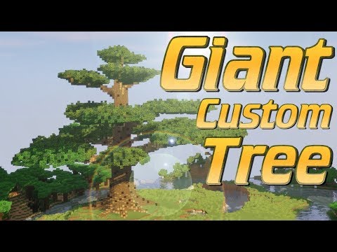 Minecraft: How to Build a GIANT Custom Tree Freestyle | Lets Build Minecraft Tutorial No World Edit
