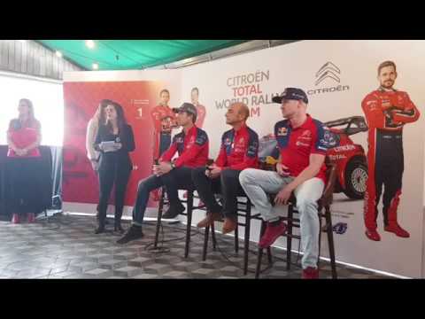 Conferecnia de prensa Citroën WRC previa Rally de Argentina 2019