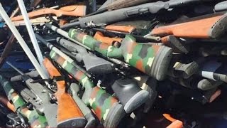 1,200 guns, dead body found in California