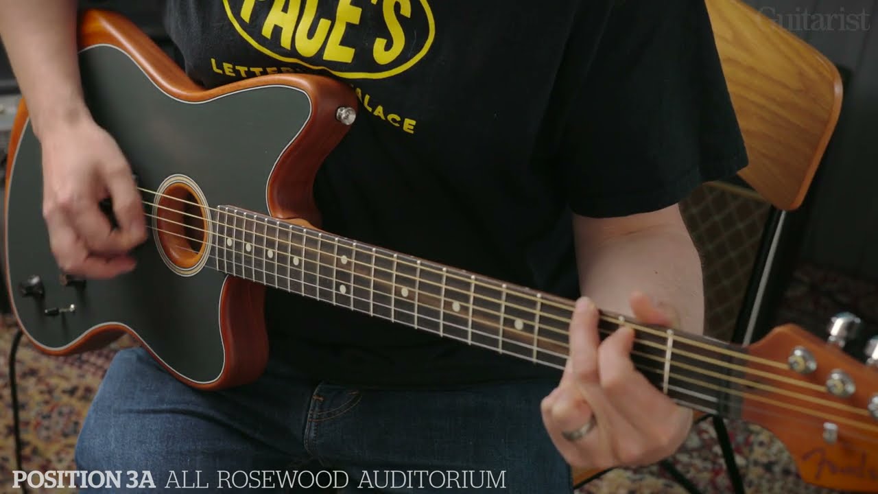 Fender American Acoustic Jazzmaster Demo - YouTube