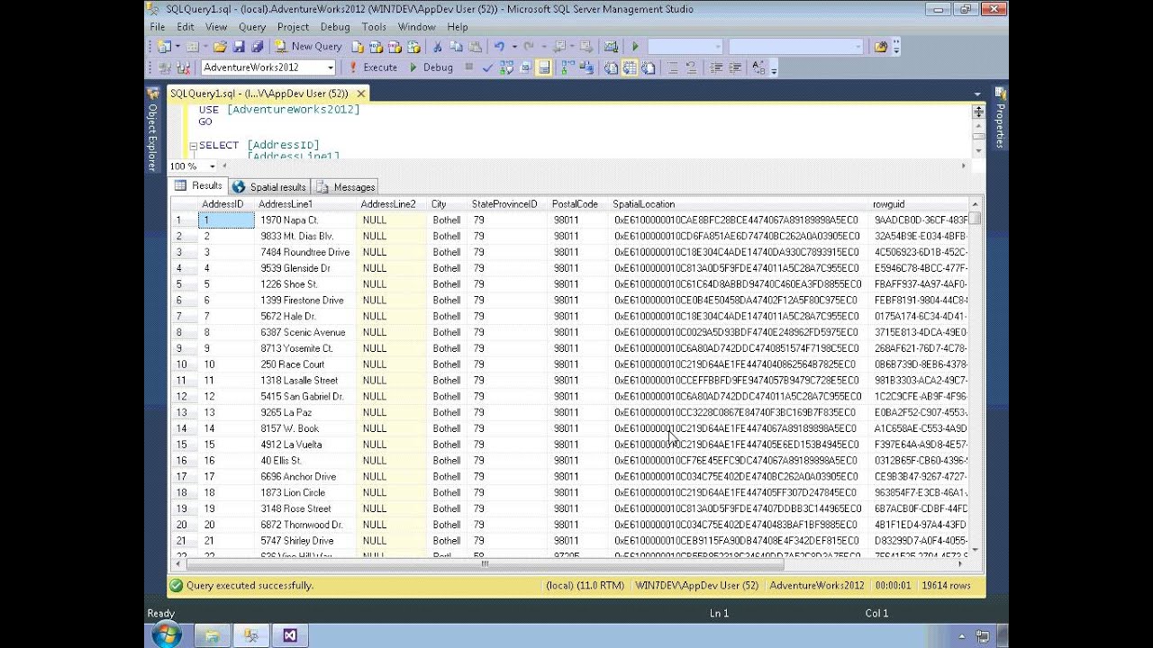 Entity Framework 5.0 tutorial: What's New - Spatial Data