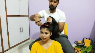 Download lagu Hair pulling, hair oilling, head massage and hair styling with husband 😄😜 #hindi #oil #massage mp3