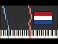 Netherlands National Anthem - Wilhelmus Van Nassouwe (Piano Tutorial)