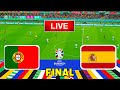 PORTUGAL vs SPAIN || Final UEFA Euro 2024 || Full Match All Goals - Live Football Match || PES 21