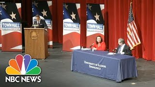 Mark Kirk Questions Opponent Tammy Duckworth's American Heritage At Illinois Debate | NBC News
