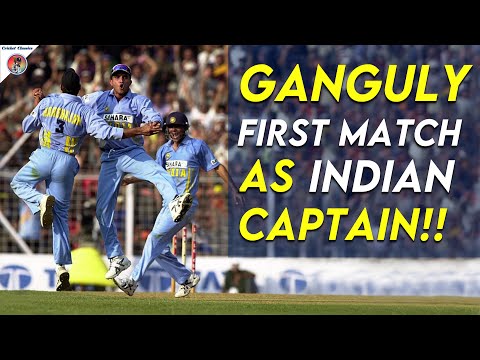 Sourav Ganguly First Match as INDIAN CAPTAIN!! Ganguly Leads India FIRST TIME EVER | Singapore 1999