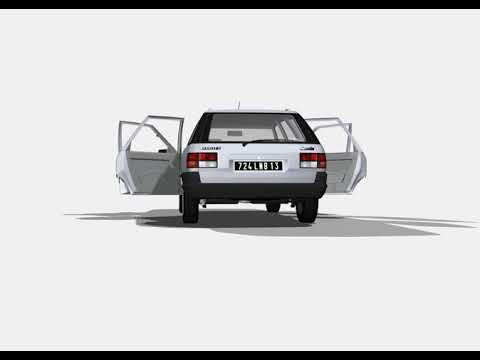 Renault 21 Nevada TS 1987 3D model