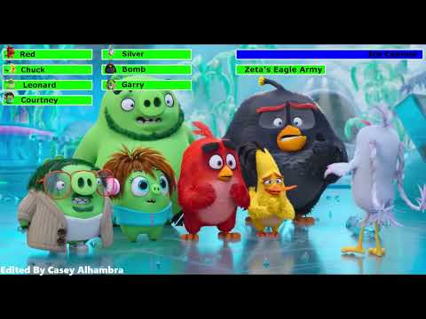The Angry Birds Movie 2 (2019) Final Battle with healthbars 1/4