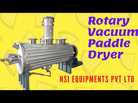 Rotary Vacuum Paddle Drum Dryer