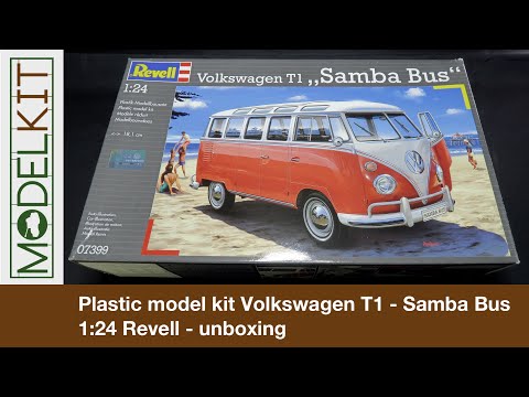 Revell 07399 Volkswagen T1 Samba Bus 1:24 plastikinis surenkamas modelis video
