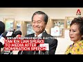 Singapore Presidential Election: Tan Kin Lian speaks to media | Full video