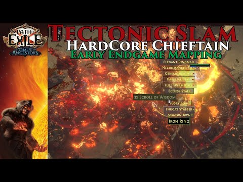 Early Endgame Mapping Build Guide Tectonic Slam Chieftain Hardcore POE