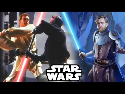 Why Obi-Wan Changed His Lightsaber Form After Losing to Darth Maul