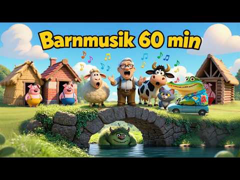 Barnsånger | 60 minuter animerad musik för barn 🎶