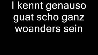 Wolfgang Ambros - I glaub i geh jetzt (Lyrics)