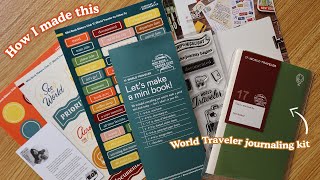 How I Made the World Traveler Journaling Kit 🌏 | Abbey Sy