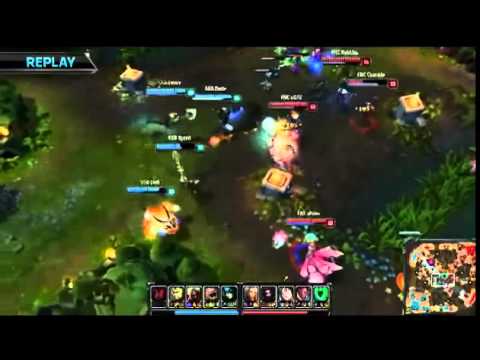 Amazing Fnatic Team Fight turnarround! - Samsung Blue vs Fnatic - World Championship 2014 - LoL