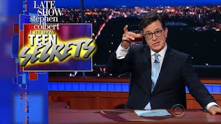 The Late Show's Teen Secrets: Snortable Chocolate Edition