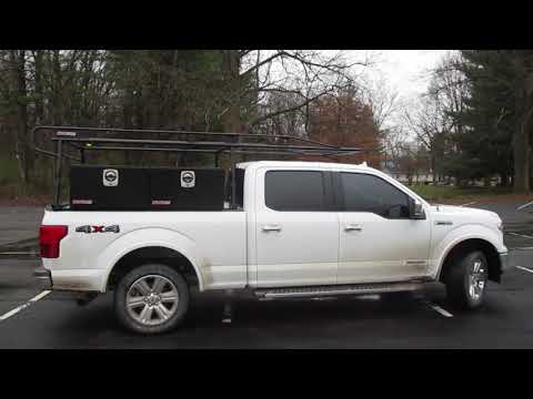 F150 Diesel setup with WeatherGuard Boxes and rack