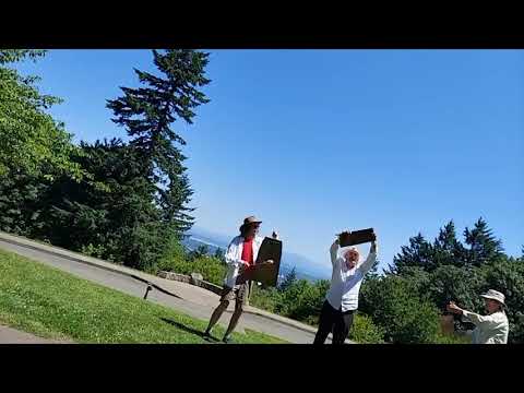 Gong sounding on Council Crest