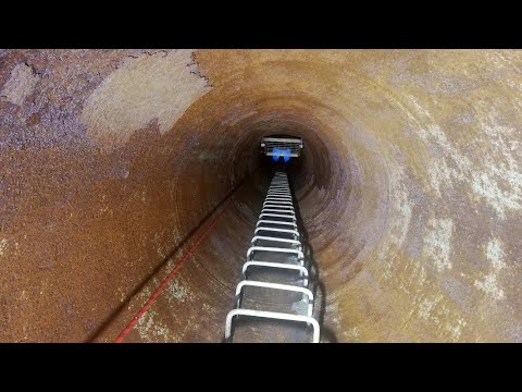 Altbergbau: ehemalige Gips-Grube - Lebensgefahr!