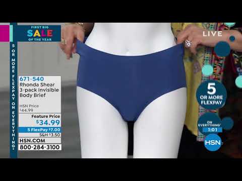 Rhonda Shear 3pack Invisible Body Brief