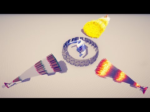 WALL CIRCLE PROTECT THE ICE GIANT FROM GODS - Totally Accurate Battle Simulator TABS