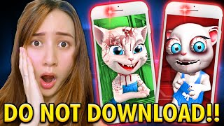 DO NOT DOWNLOAD this CURSED TALKING ANGELA APP! (SHE HAS A EVIL TWIN!)