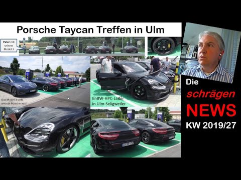 Porsche Taycan Treffen, 200 kW am Tesla Model 3, Tesla Rekordquartal (NEWS KW27/2019)
