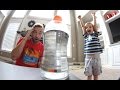 FATHER SON BOTTLE FLIPPING