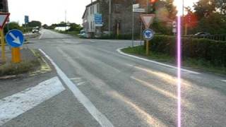 preview picture of video 'ZEVIO (verona) SP19  RONCHESANA strada deformata alla rotonda con sp20'