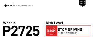 OBD Code p2725 Guide to Repair