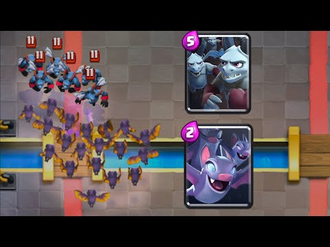 🙀MINION HORDE VS 20 BATS - CLASH ROYALE