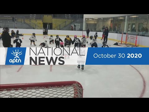 APTN National News October 30, 2020 – Remembering Sonny Crazy Bull, Rankin Inlet's hockey camp