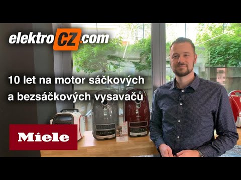 10 let na motor sáčkových a bezsáčkových vysavačů Miele